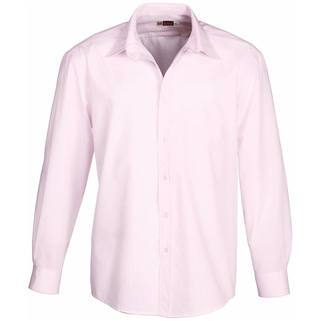 Mens Long Sleeve Washington Shirt - Pink PINK
