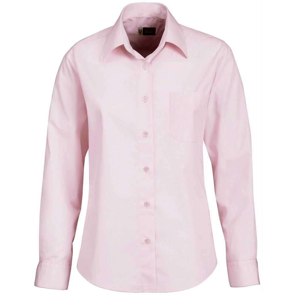Ladies Long Sleeve Washington Shirt - Pink PINK