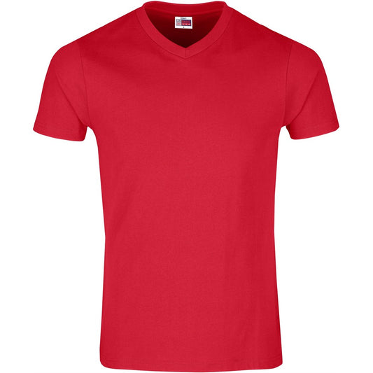 Mens Super Club 165 V-Neck T-Shirt RED