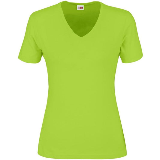 Ladies Super Club 165 V-Neck T-Shirt - Lime LIME