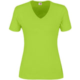Ladies Super Club 165 V-Neck T-Shirt - Lime LIME