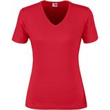 Ladies Super Club 165 V-Neck T-Shirt RED