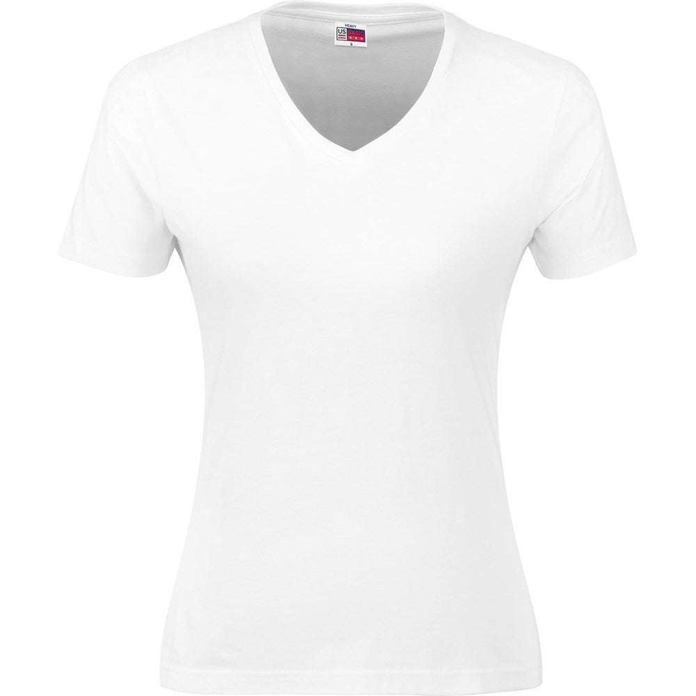 Ladies Super Club 165 V-Neck T-Shirt WHITE
