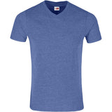 Mens Michigan Melange V-Neck T-Shirt BLUE