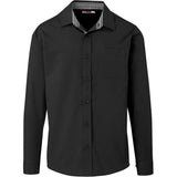 Mens Long Sleeve Warrington Shirt - Black BLACK