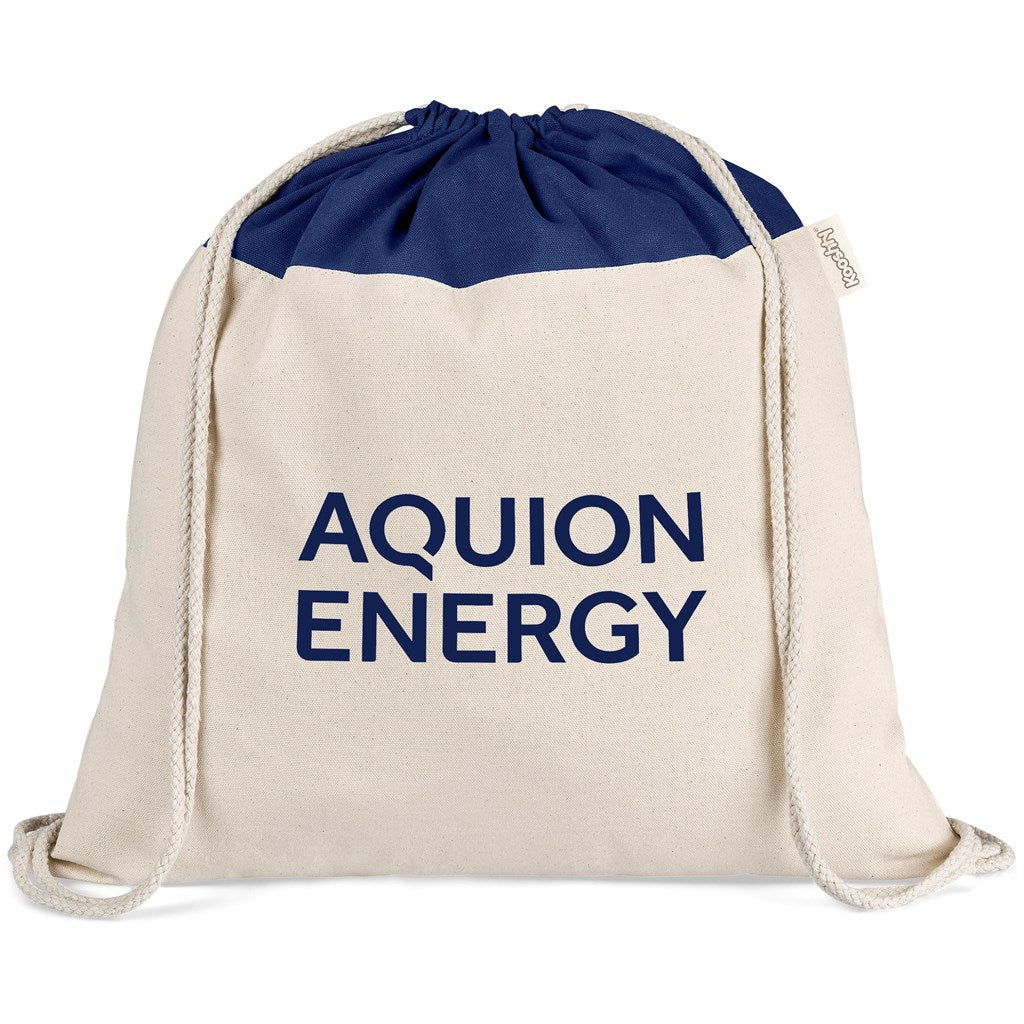 Kooshty Dominica Jumbo Cotton Drawstring Bag NAVY