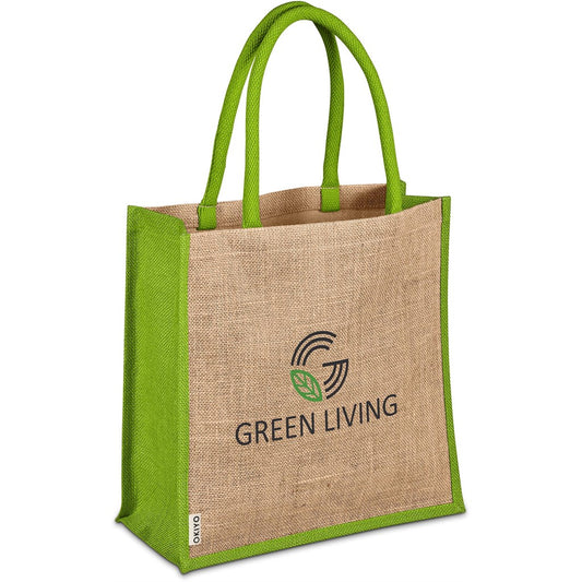 Okiyo Okinawa Jute Tote LIME
