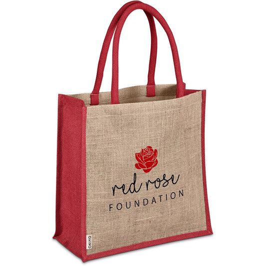 Okiyo Okinawa Jute Tote RED