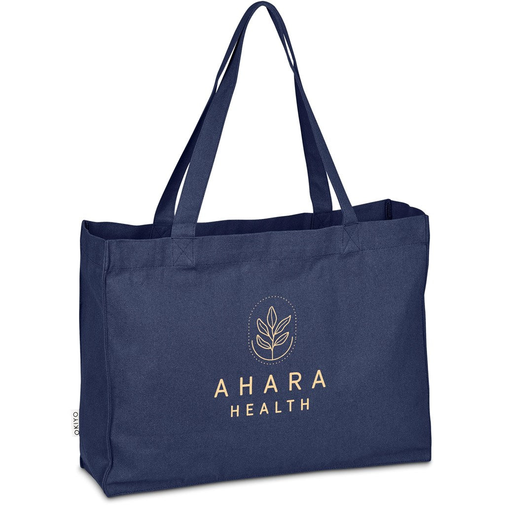 Okiyo Subarashi Recycled Canvas Tote NAVY