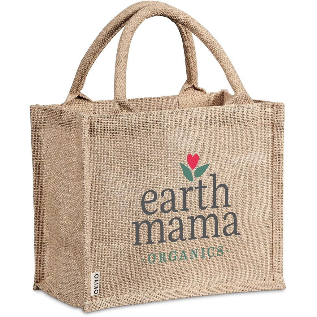 Okiyo Miyag Midi Jute Gift Bag NATURAL