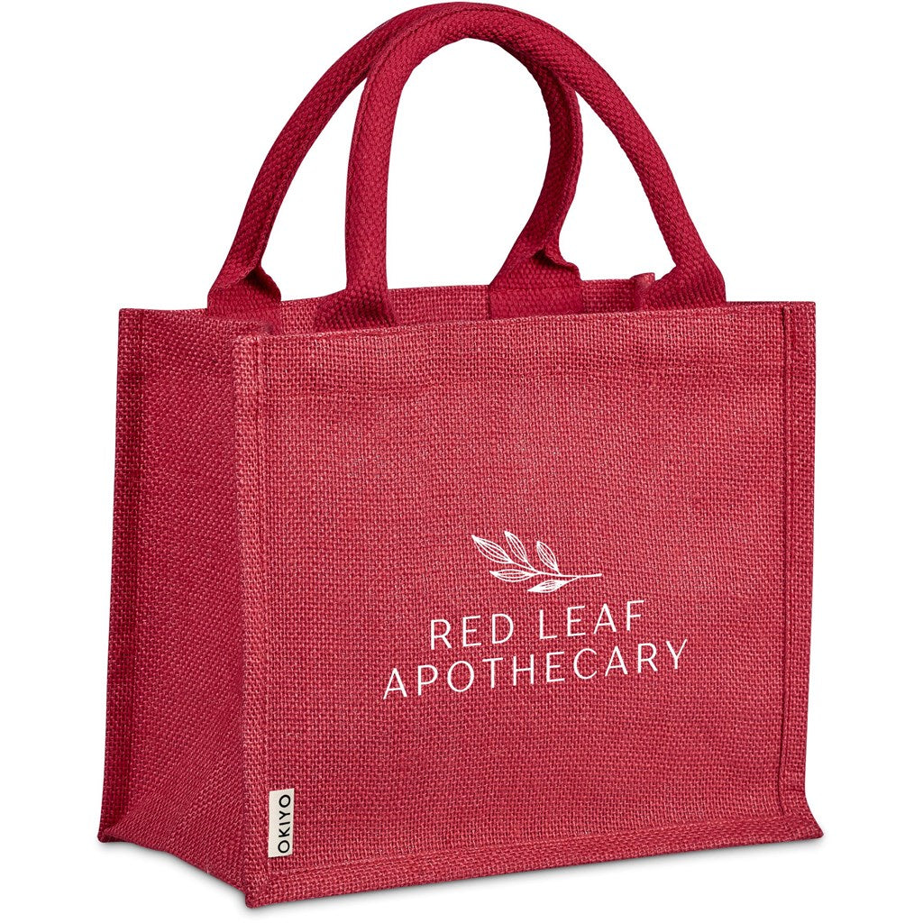 Okiyo Miyag Midi Jute Gift Bag RED