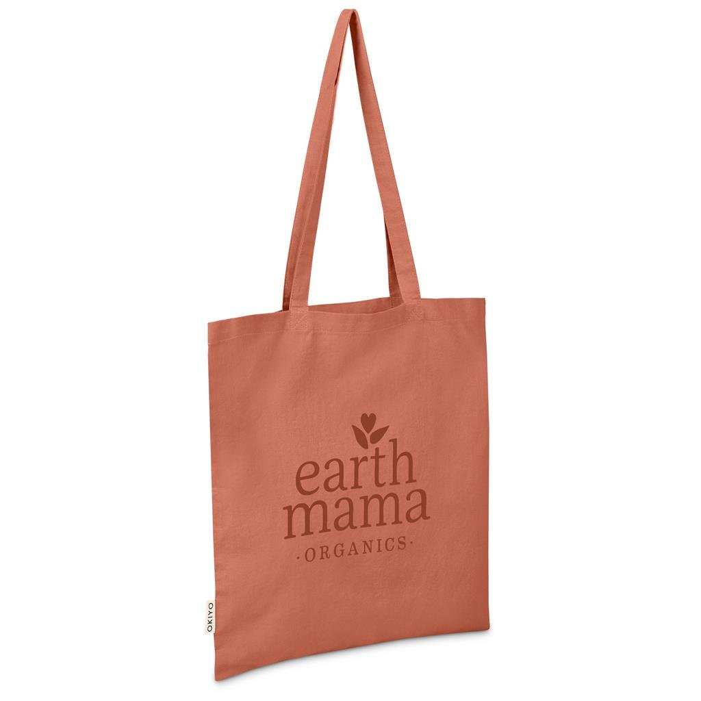 Okiyo Ito Recycled Coloured Cotton Shopper BURNT ORANGE