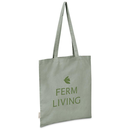 Okiyo Ito Recycled Coloured Cotton Shopper SAGE