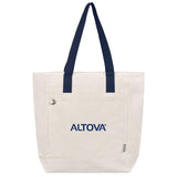 Okiyo Tansu Recycled Canvas Conference Tote NAVY