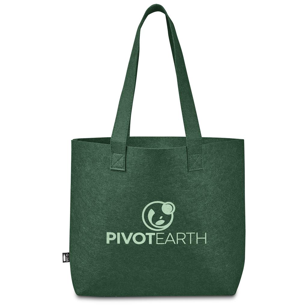 Okiyo Yoongi Recycled PET Felt Shopper GREEN