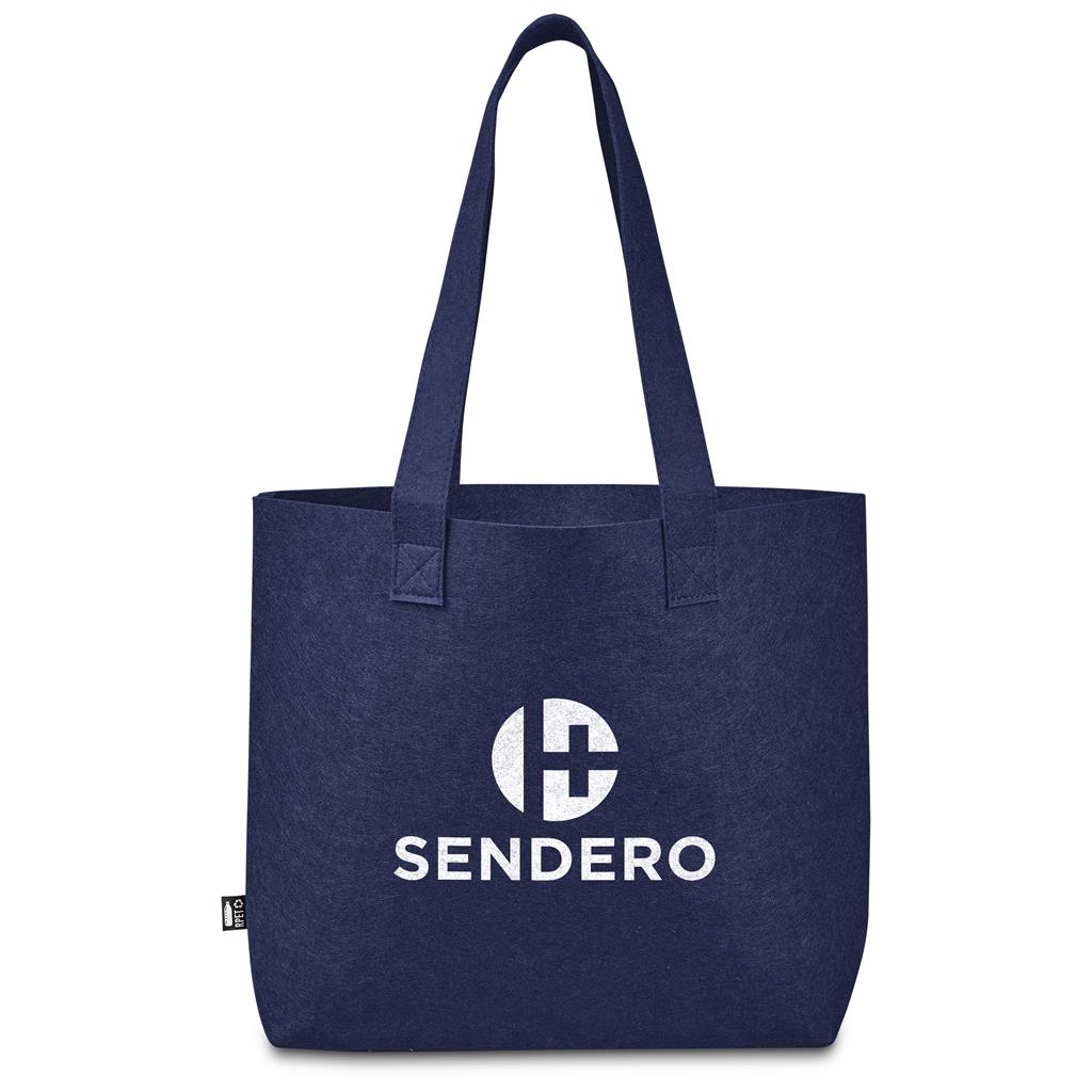 Okiyo Yoongi Recycled PET Felt Shopper NAVY