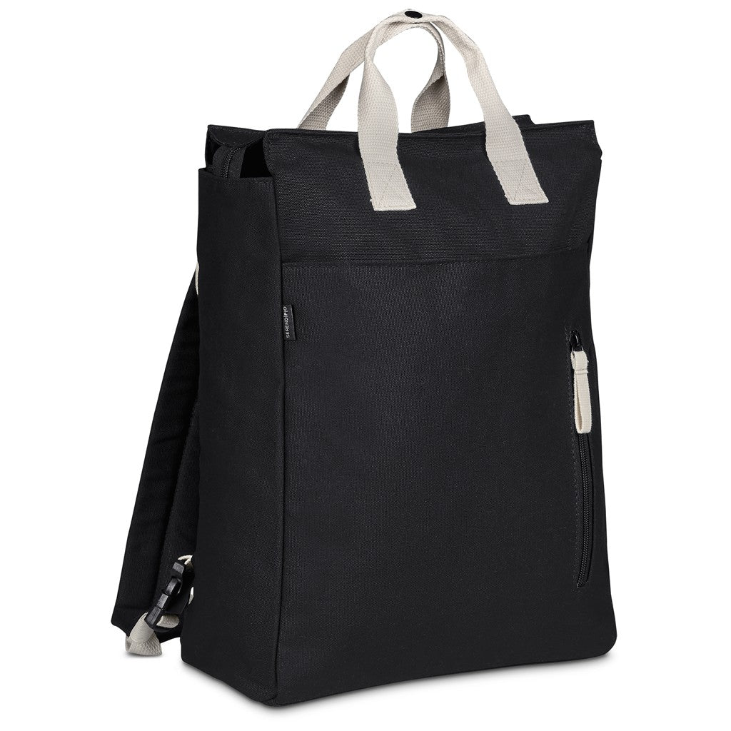Serendipio Cityline Cotton Canvas Laptop Backpack