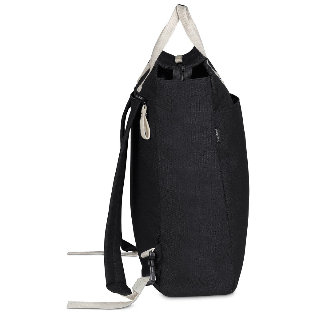 Serendipio Cityline Cotton Canvas Laptop Backpack