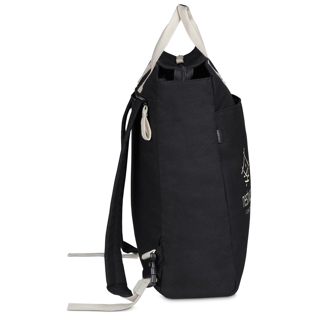 Serendipio Cityline Cotton Canvas Laptop Backpack
