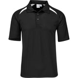 Mens Splice Golf Shirt - Black White BLACK WHITE