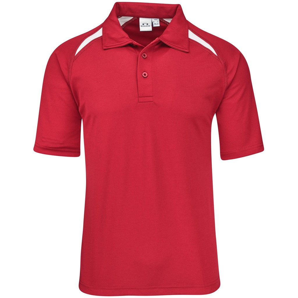 Kids Splice Golf Shirt - Red RED