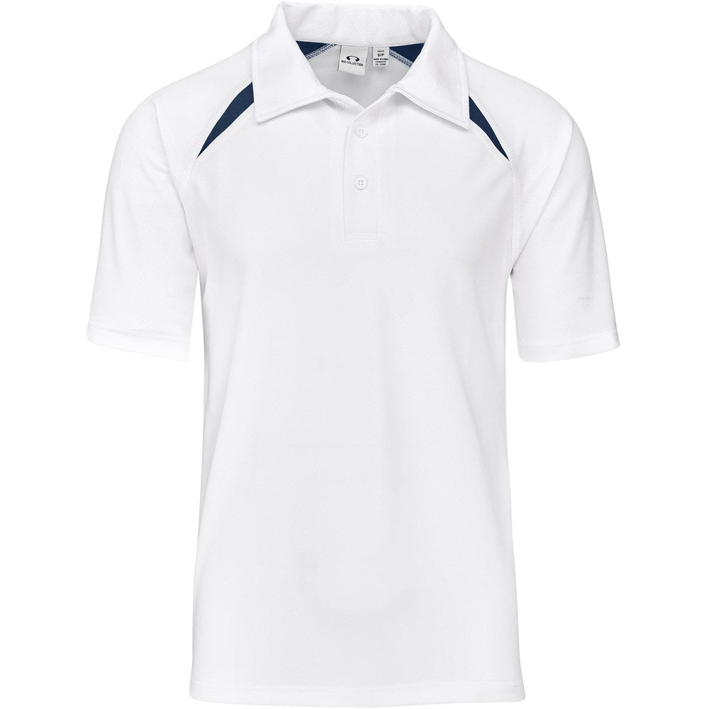 Kids Splice Golf Shirt - White WHITE