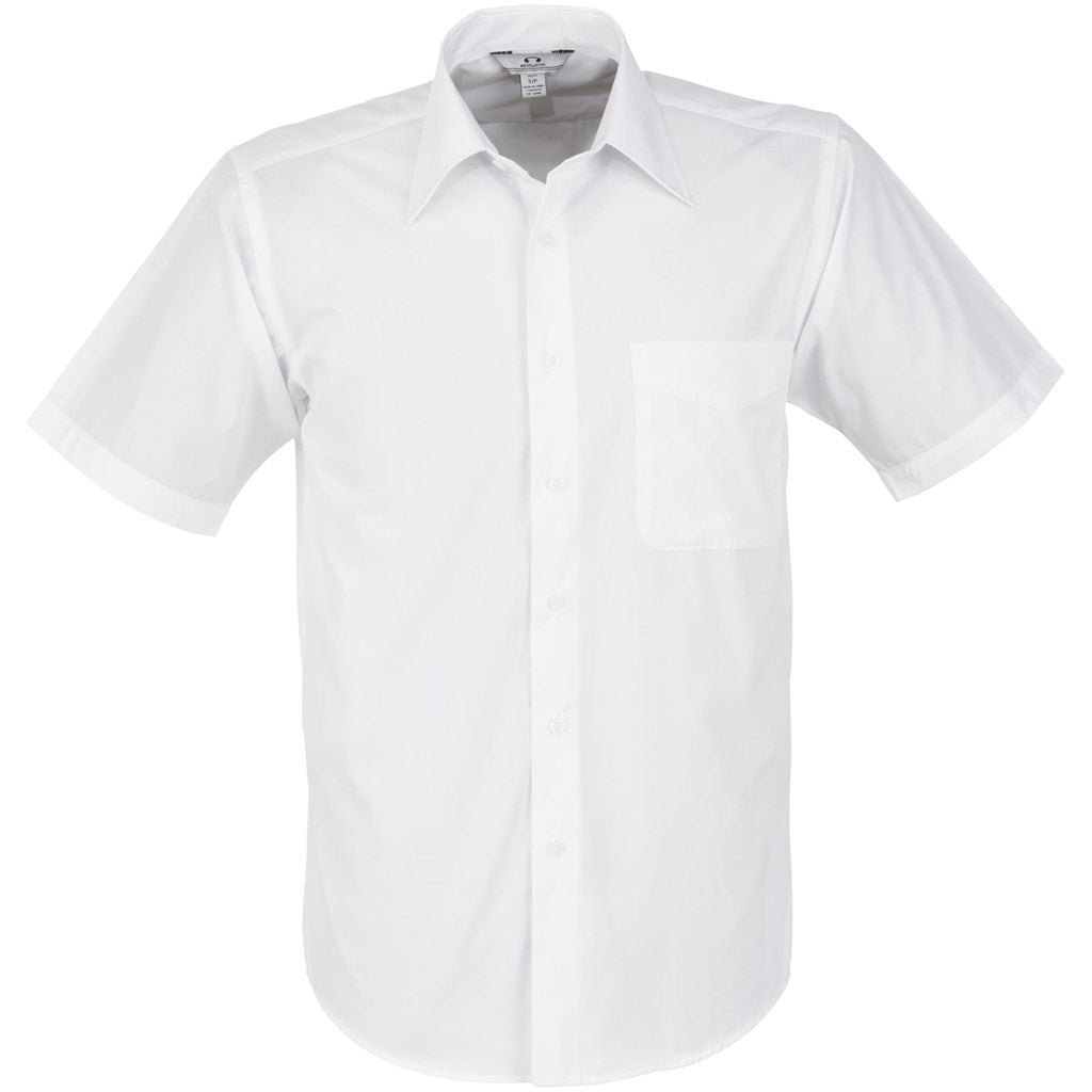 Mens Short Sleeve Metro Shirt - White WHITE