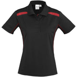Ladies United Golf Shirt - Black Red BLACK RED