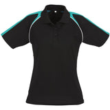 Ladies Triton Golf Shirt - Black Teal BLACK TEAL