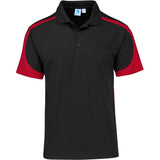 Mens Talon Golf Shirt BLACK RED