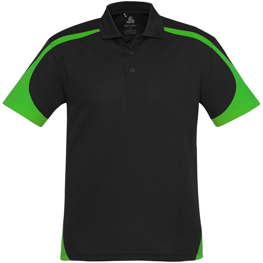 Mens Talon Golf Shirt LIME