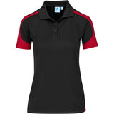 Ladies Talon Golf Shirt BLACK RED