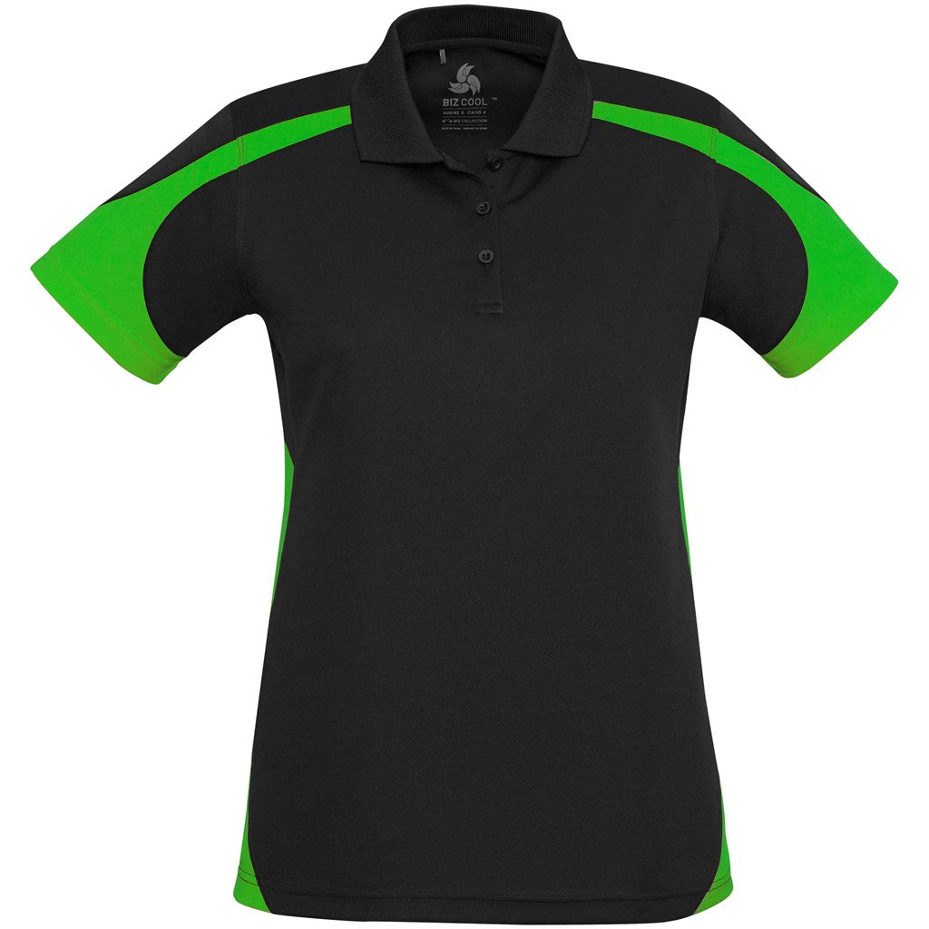 Ladies Talon Golf Shirt LIME