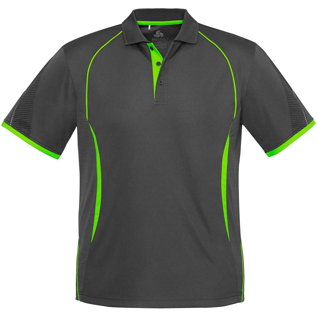Mens Razor Golf Shirt GREY LIME