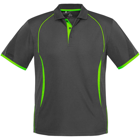 Mens Razor Golf Shirt GREY LIME