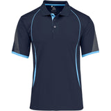 Mens Razor Golf Shirt NAVY LIGHT BLUE
