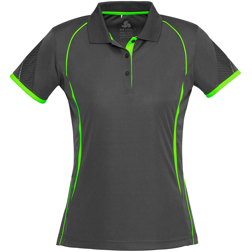 Ladies Razor Golf Shirt GREY LIME
