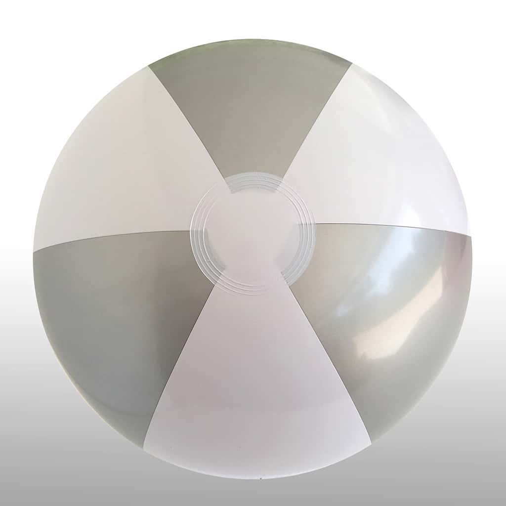 Beach Balls – .50cm. Silver & White
