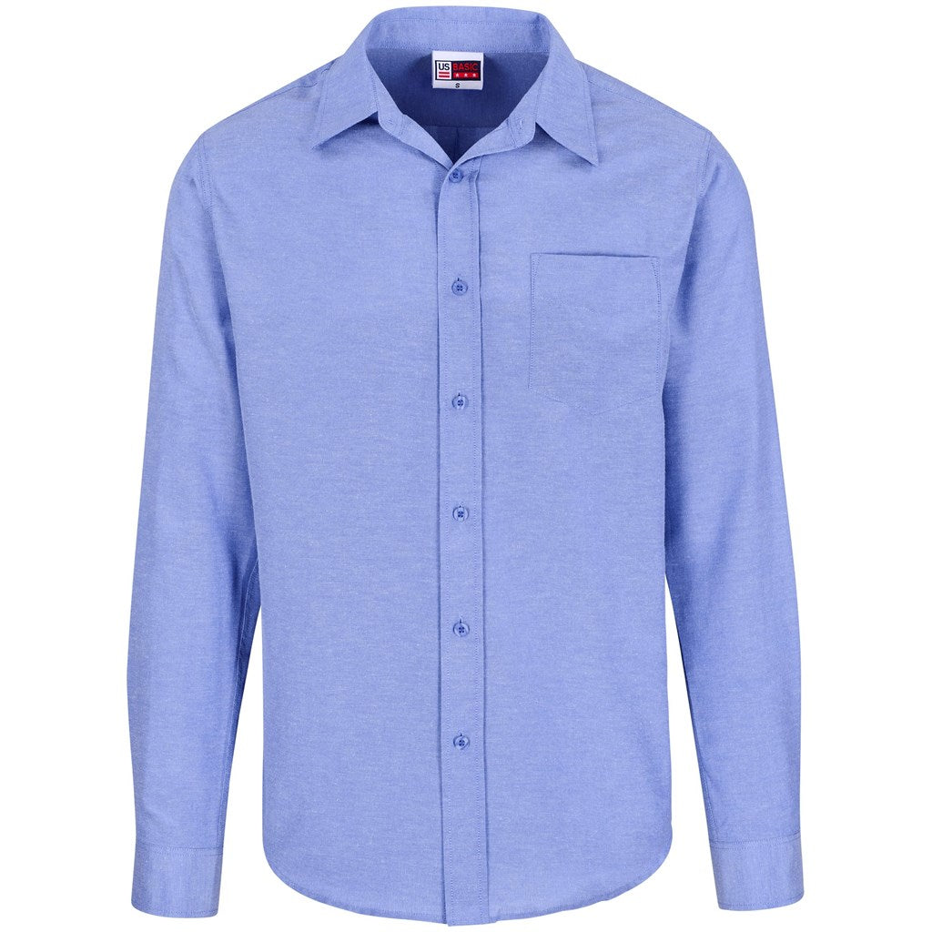 Mens Long Sleeve Oxford Shirt SKY BLUE