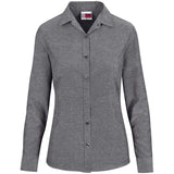 Ladies Long Sleeve Oxford Shirt DARK GREY