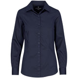 Ladies Long Sleeve Alex Varga Opus Stretch Shirt NAVY