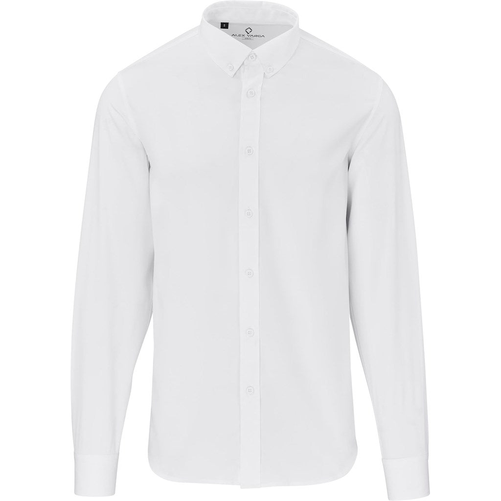Mens Long Sleeve Sorrento Shirt WHITE