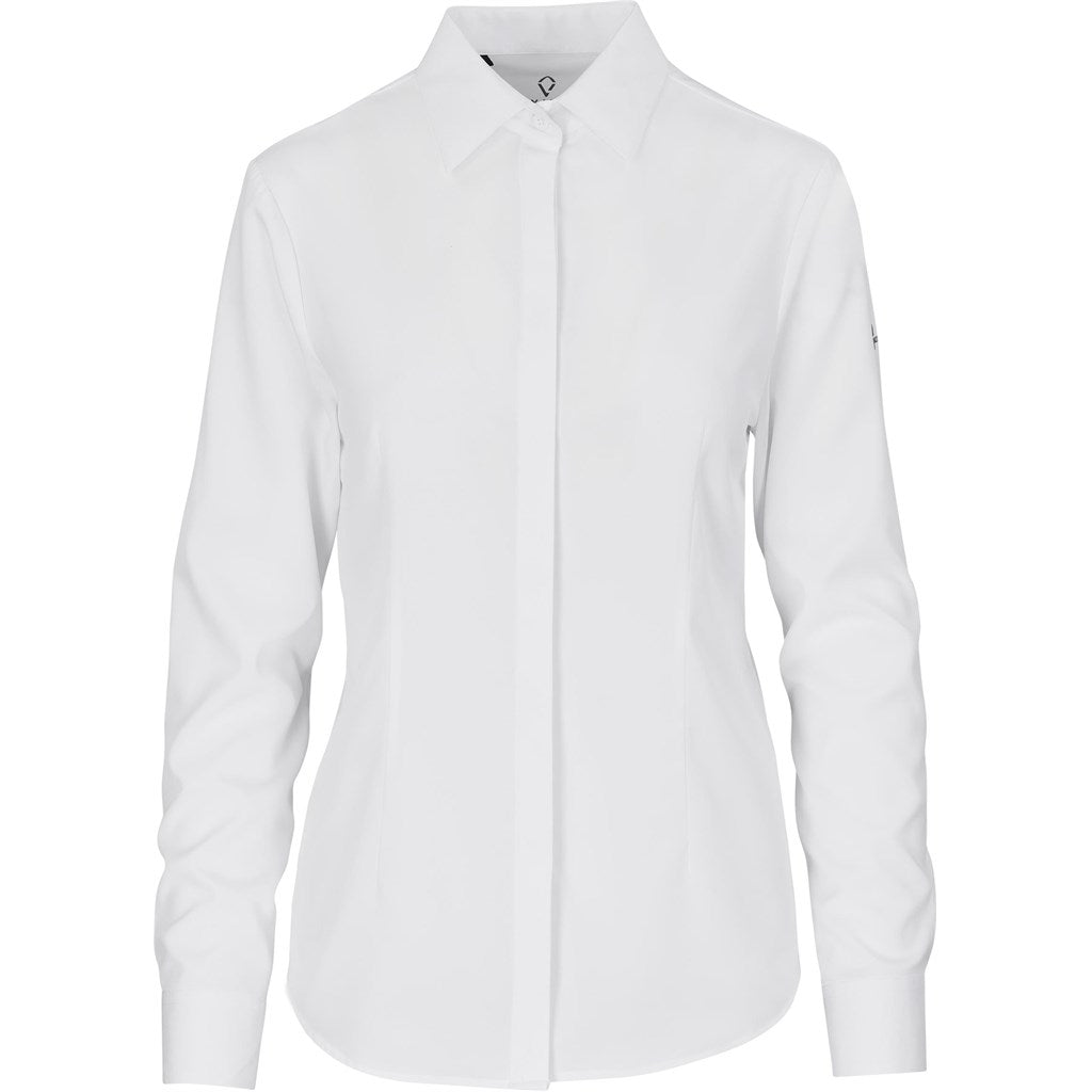 Ladies Long Sleeve Alex Varga Sorrento Shirt WHITE