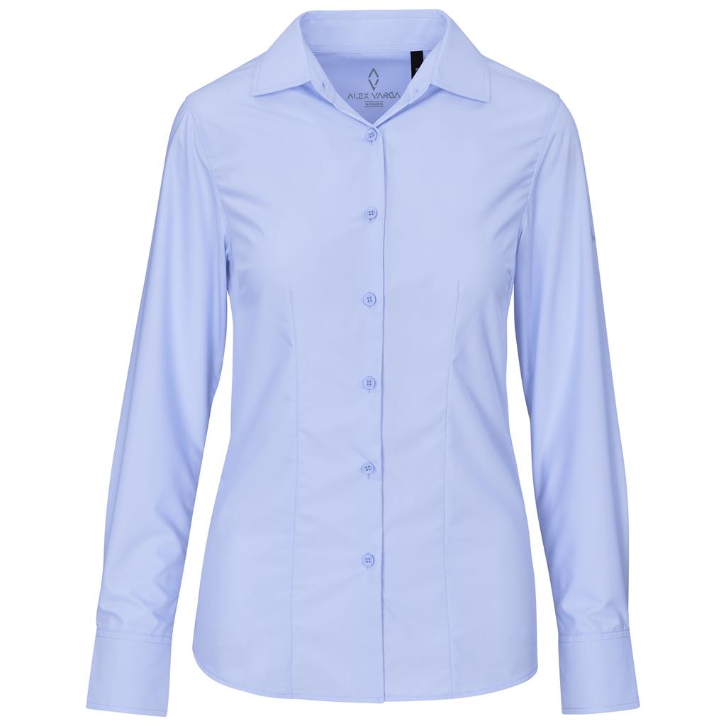 Ladies Long Sleeve Alex Varga Hallstatt Shirt LIGHT BLUE