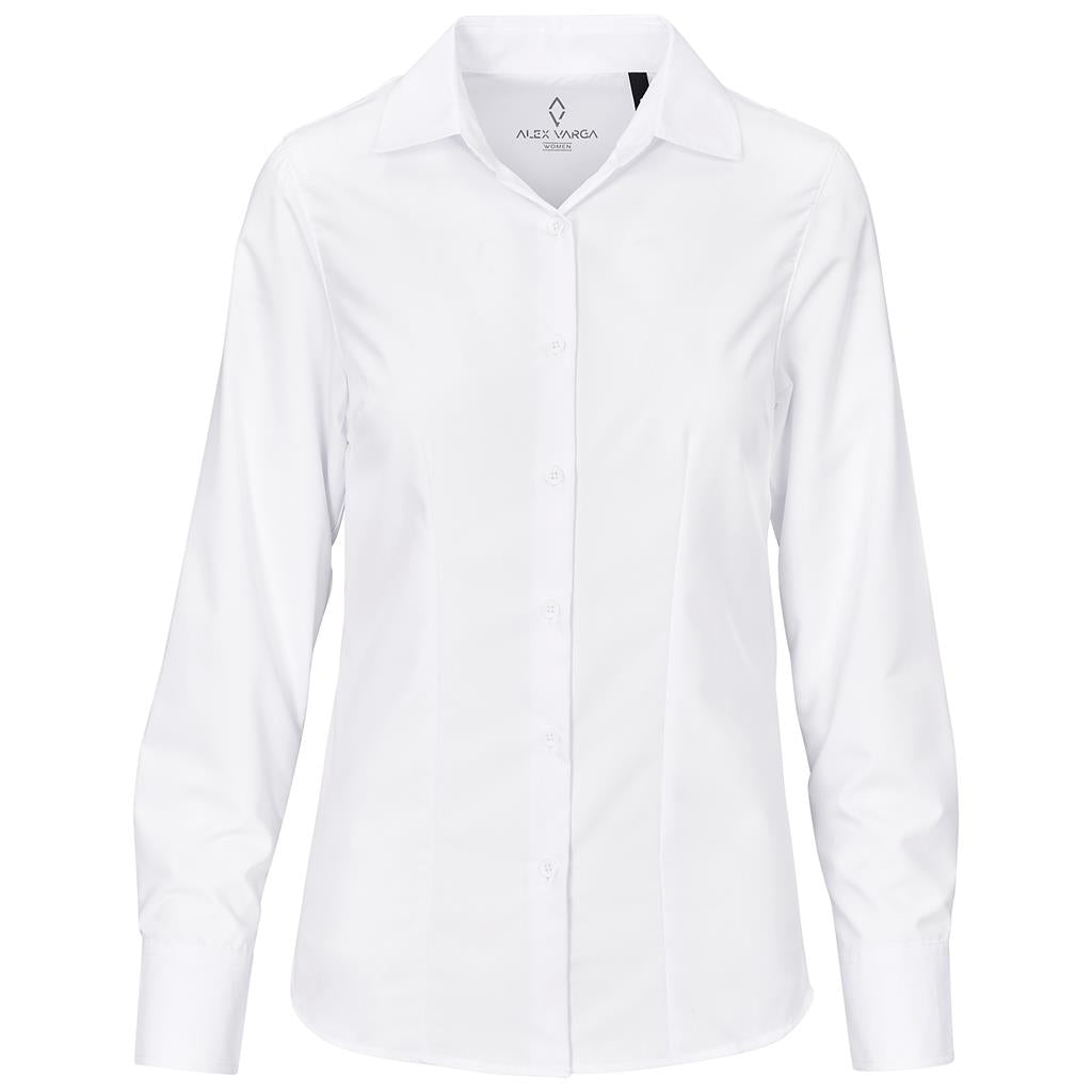 Ladies Long Sleeve Alex Varga Hallstatt Shirt WHITE