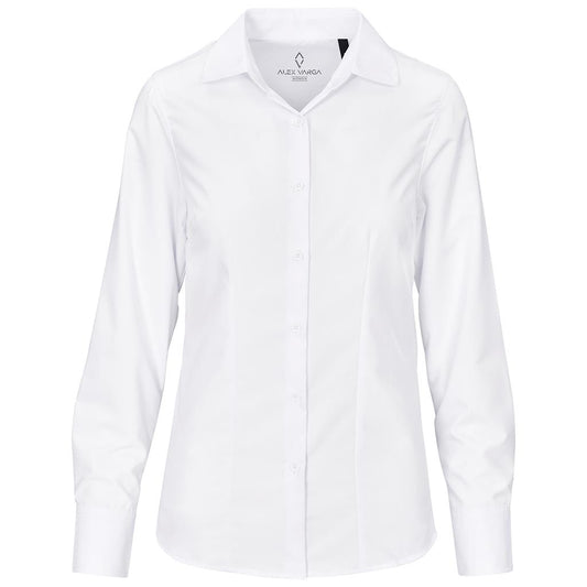 Ladies Long Sleeve Alex Varga Hallstatt Shirt WHITE