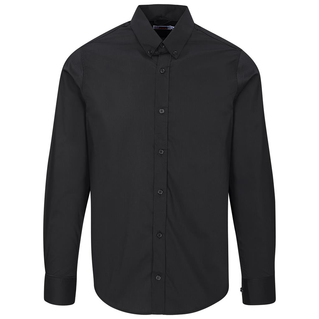Mens Long Sleeve Sheffield Stretch Shirt BLACK