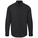 Mens Long Sleeve Sheffield Stretch Shirt BLACK