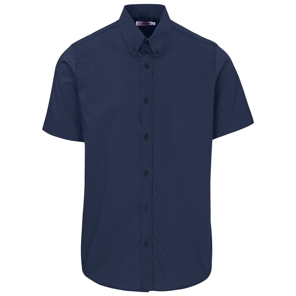 Mens Short Sleeve Sheffield Stretch Shirt NAVY