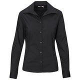 Ladies Long Sleeve Sheffield Stretch Shirt BLACK